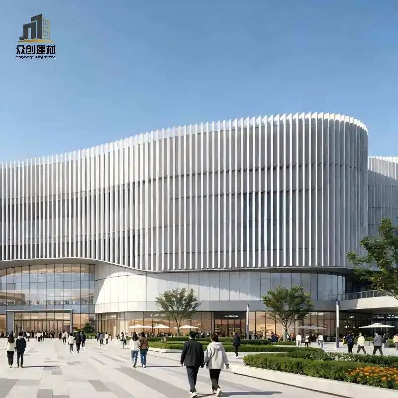 Aluminum Baffle Facade for Shopping Malls